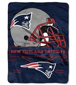 NFL Patriots Twin Size Luxury Plush Raschel Blanket