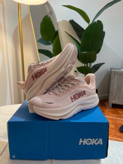 Hoka Bondi 9 Women's Running Shoes - Light Pink