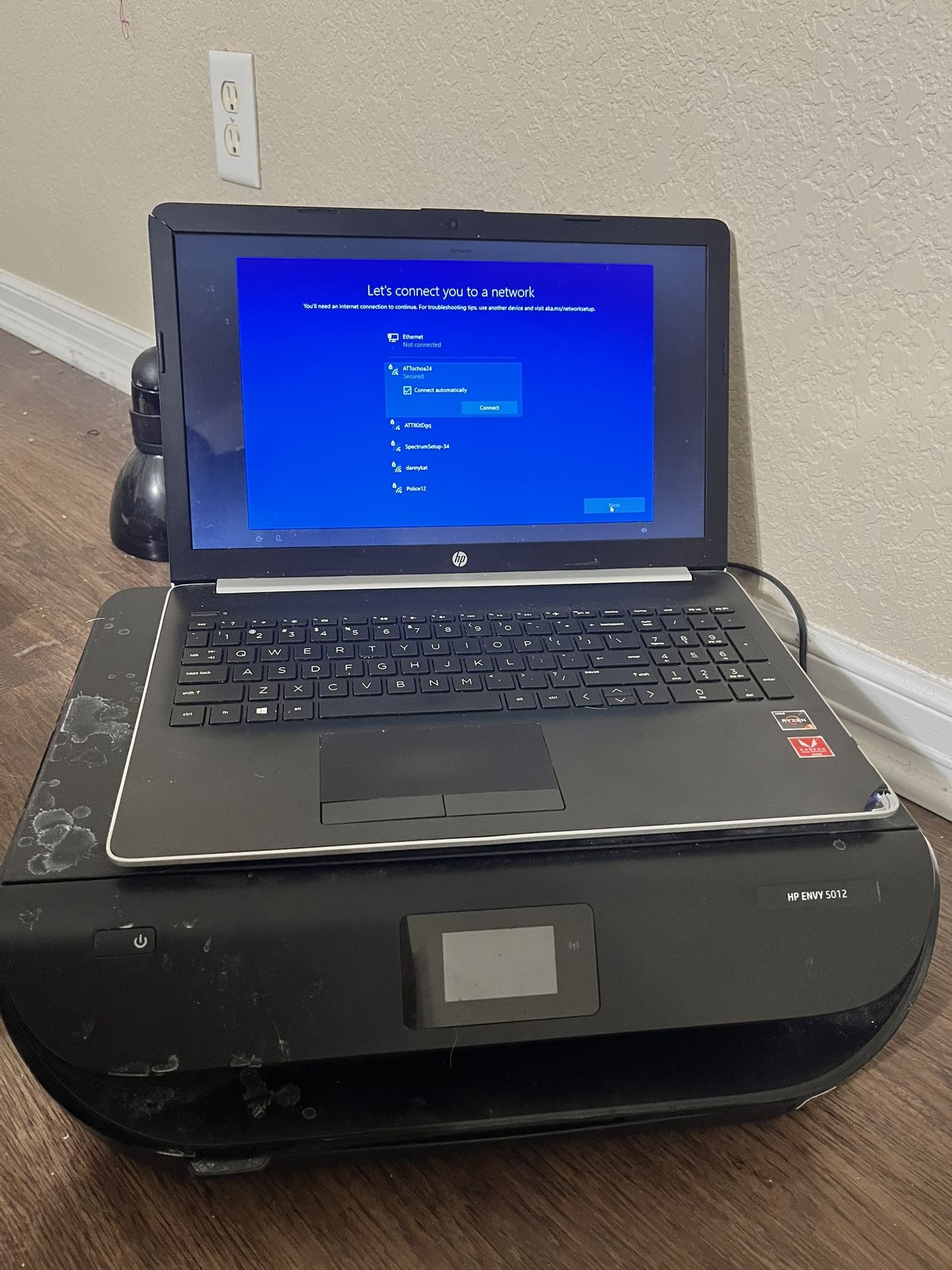 HP Laptop And printer