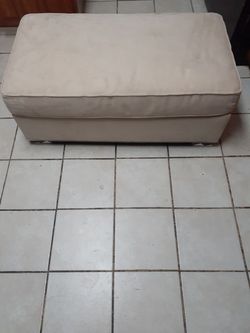 Beige ottoman