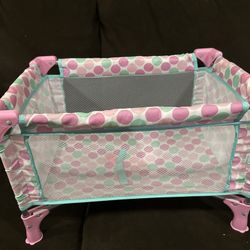 Baby Doll Toy Crib 