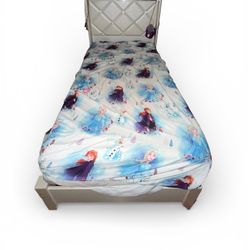Twin White Bed Frame 