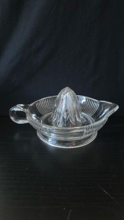 Juicer for citrus clear glass vintage porch pick up