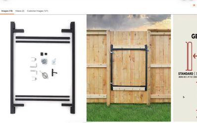 🔥 ADJUST-A-GATE STEEL GATE FRAME KIT – BRAND NEW!   Build or repair your wood fence gate the easy way! This heavy-duty Adjust-A-Gate Steel Gate Frame