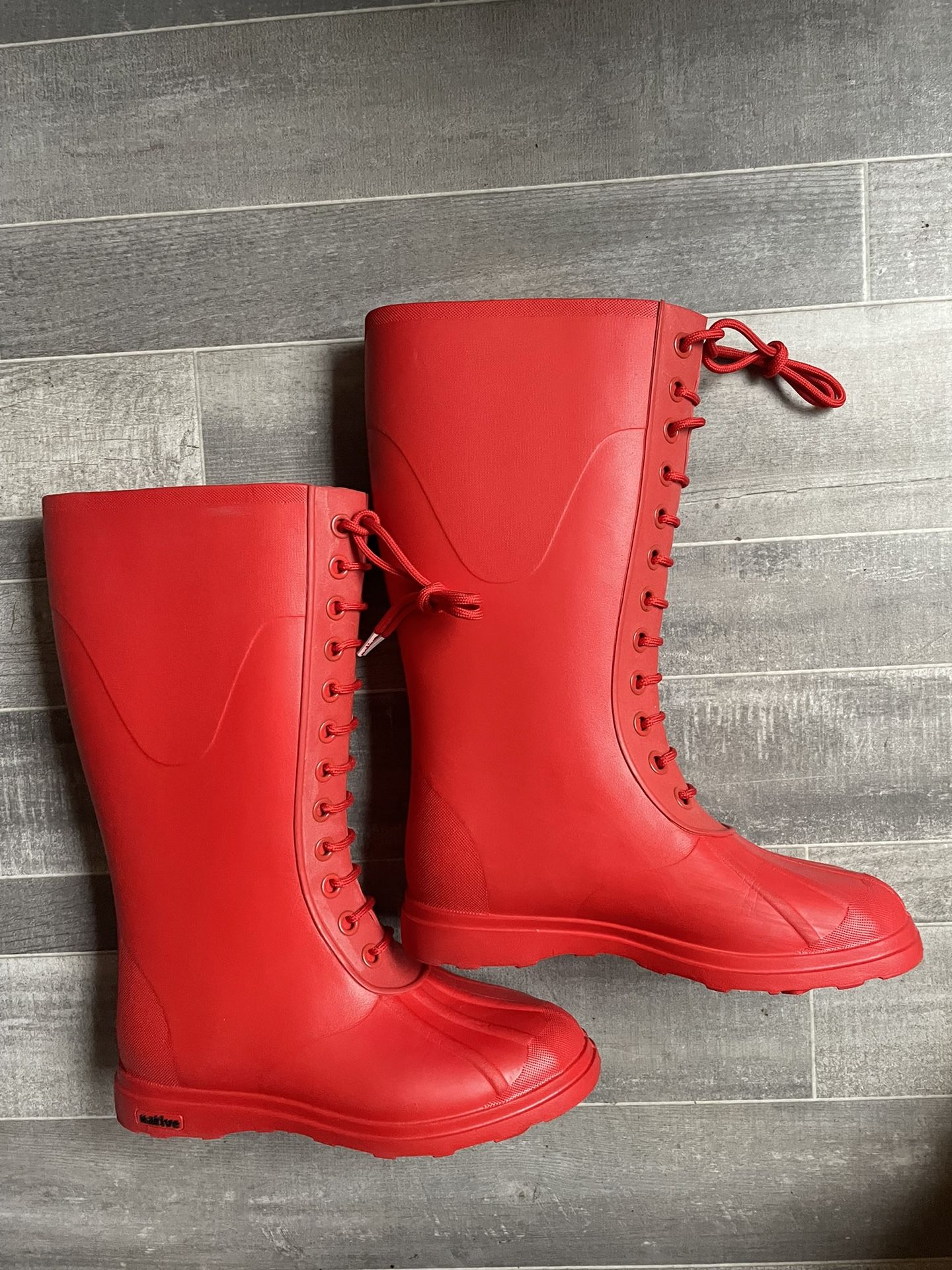 Native Women's Paddington Rain / Rubber Boots 'TORCH RED'  GLM07-TR Siz: M5/W 7