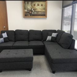 New Sectional And Ottoman 