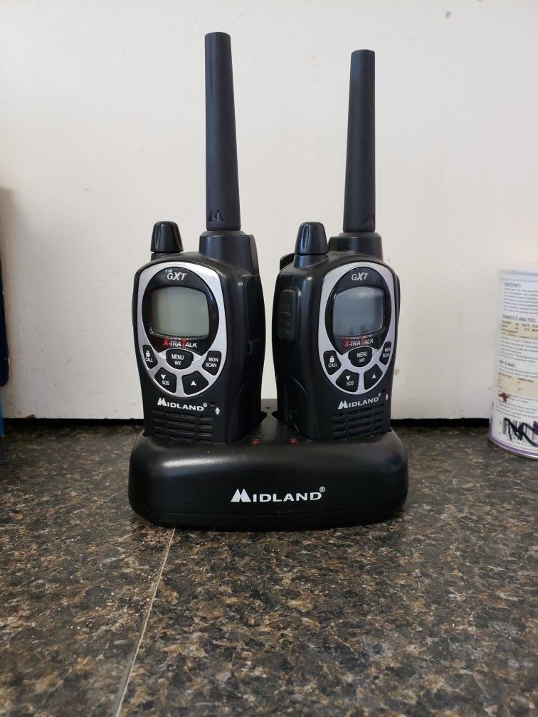 GXT XTRACTALK MIDLAND WALKIE TALKIES