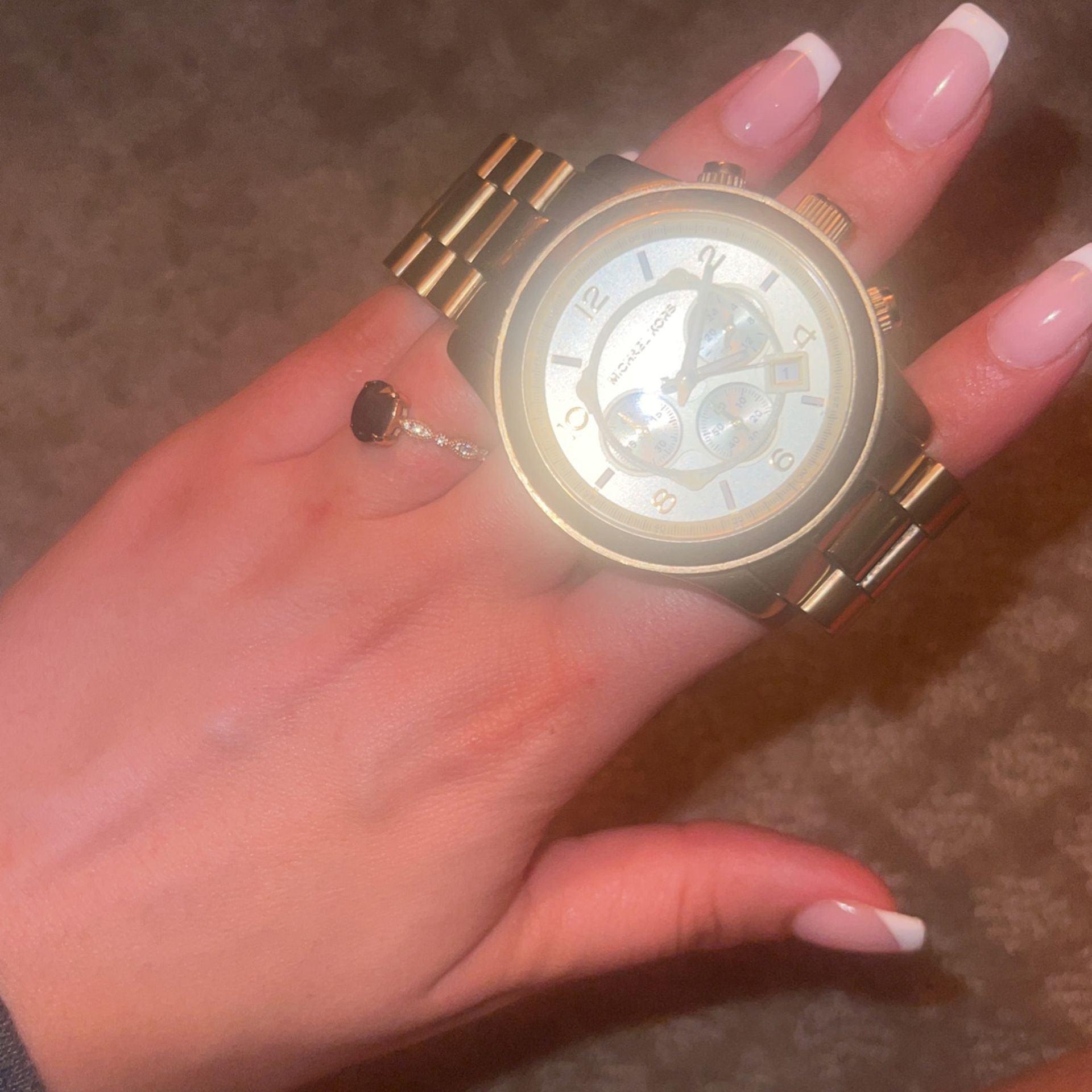 Michael Kors Chronograph Gold Watch MK8077