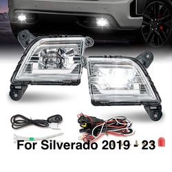 Led Fog lights led for Chevy Silverado 2019 to 2023