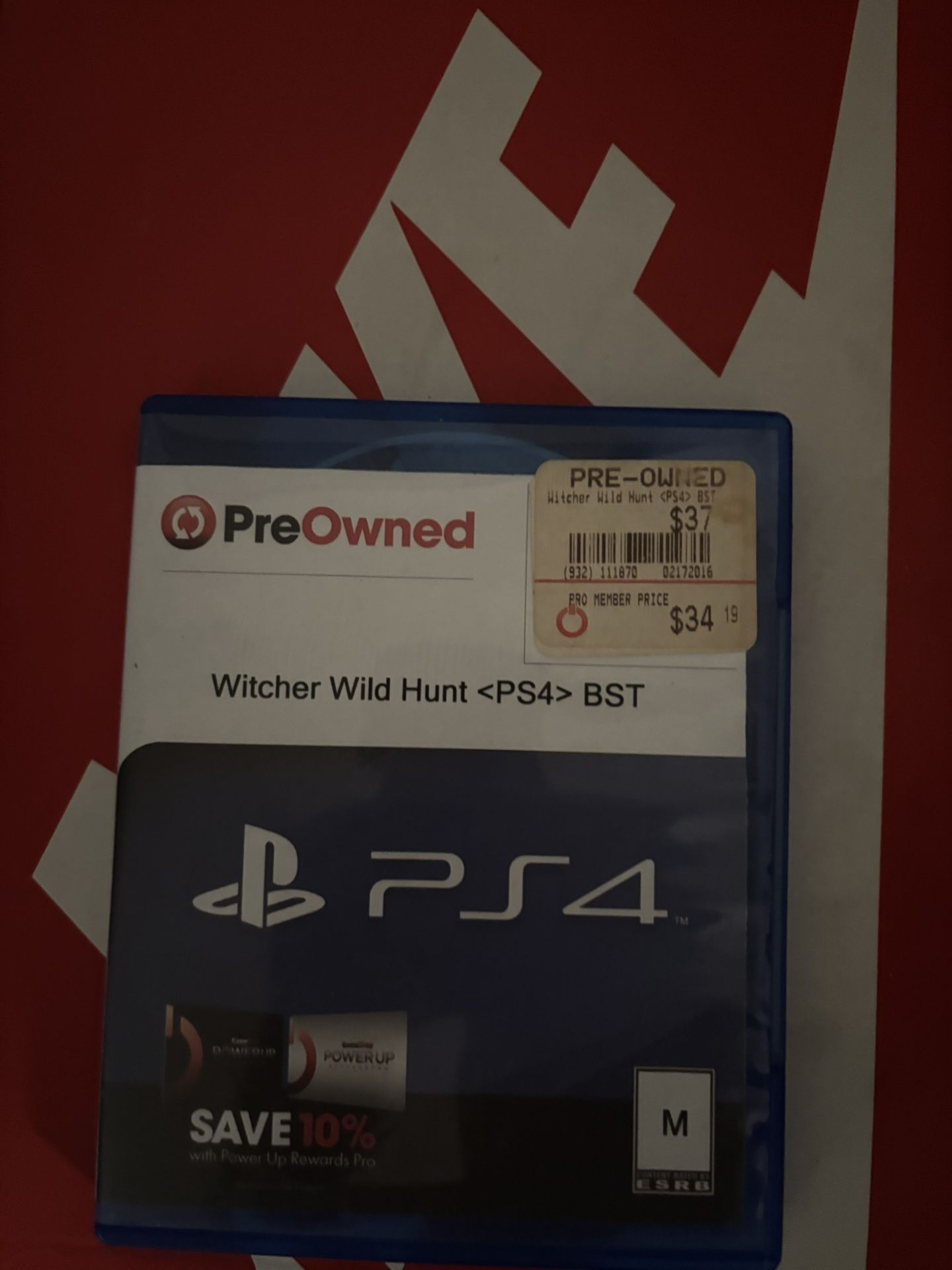 PS4 Witcher Wild Hunt