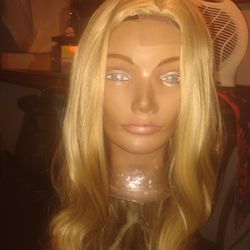28 Inch Honey Blonde Wig 