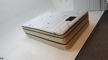 Sleeping Beauty Jumbo Eurotop Mattress and Boxspring