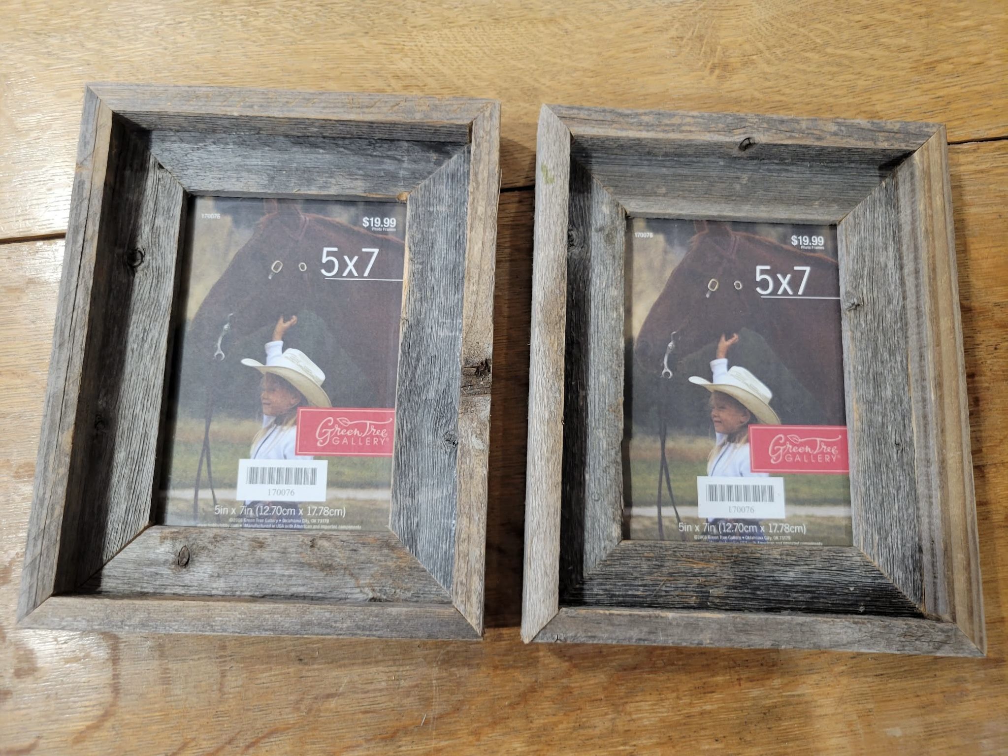 Set Of 2 5x7 Bark Frames