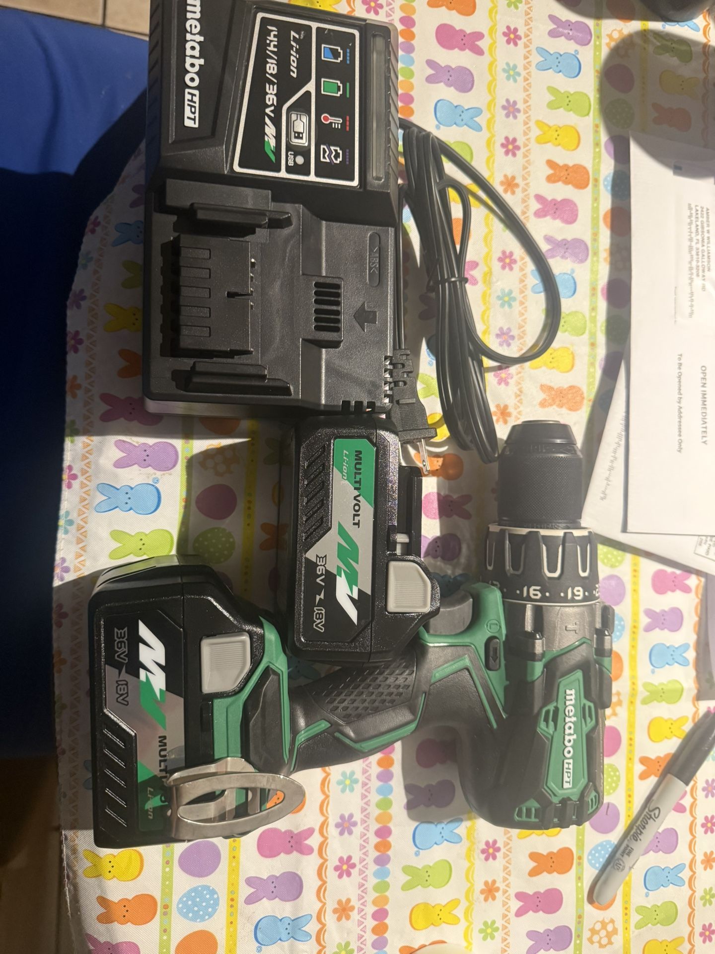 Metabo HPT 36v Hammerdrill with (2) 18-26v batteries and charger like new $225 for all in n Lakeland
