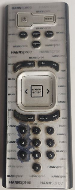 Hanspree Time Square 12" LCD Remote Control 