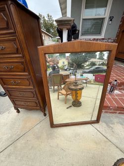 1960 Slid wood mirror