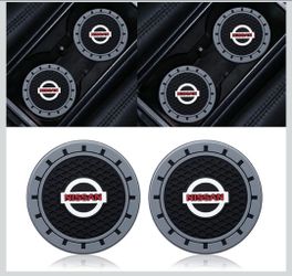 For Nissan Logo Cup Holder Coaster Inserts, 2.75" Non-Slip Silicone