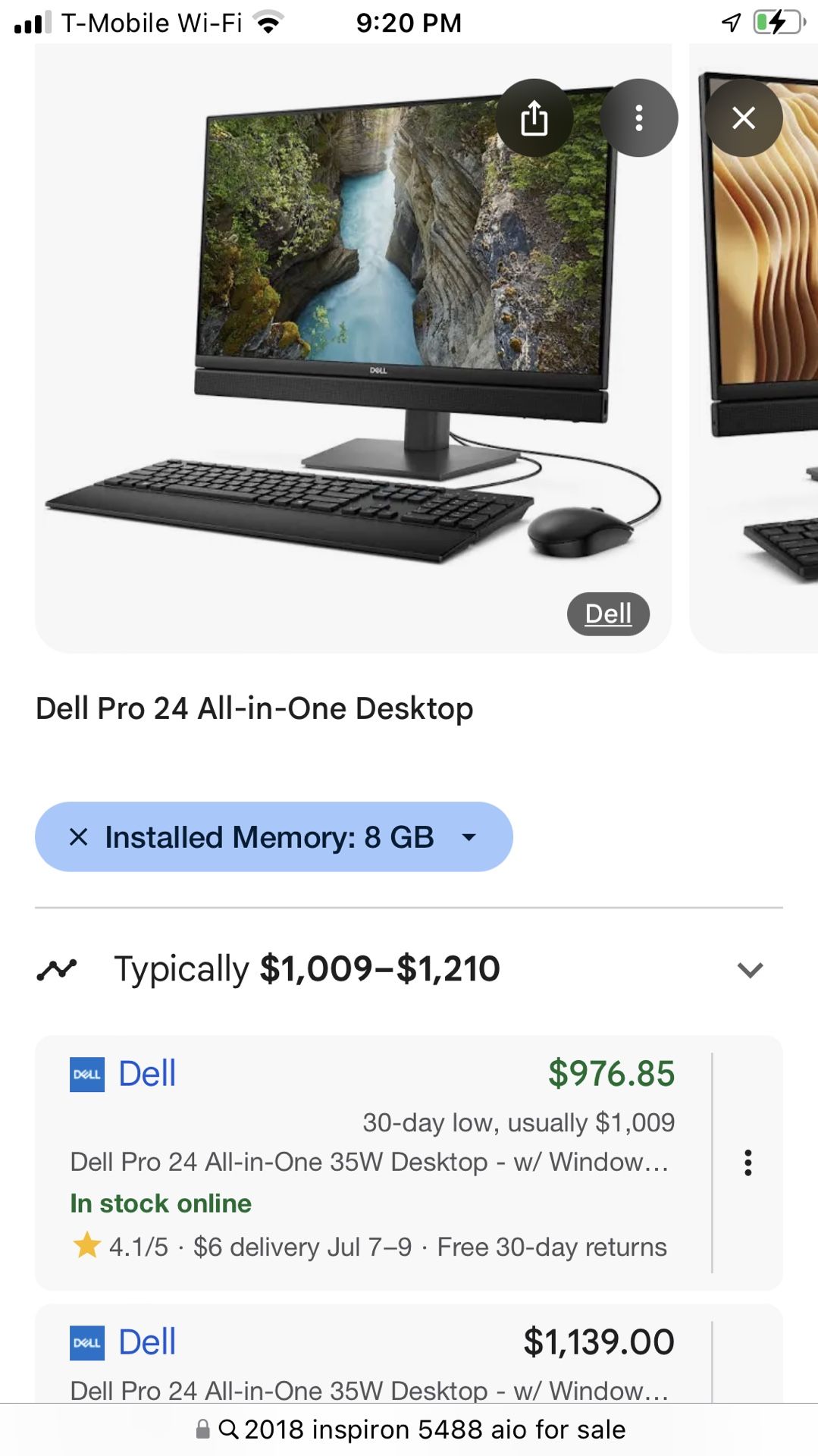Dell All In One 1tb 12gb Ram Touchscreen i7
