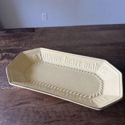 Pfaltzgraff Village Bread Loaf Plate A Joyous Heart Makes The Loaves Taste Better