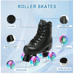 4 Sets Of Roller Skates Light up - Sizes 45, 42, 41, 38