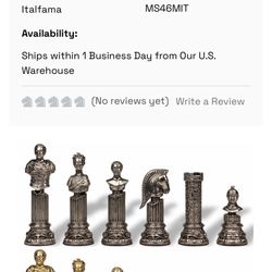 High End Roman Chess Set