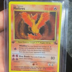 Pokemon 1st Edition Moltres Holo (Fossil)