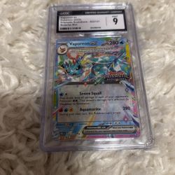Vaporeon ex - 023/131 (Prismatic Evolutions Stamp)  CGC9 