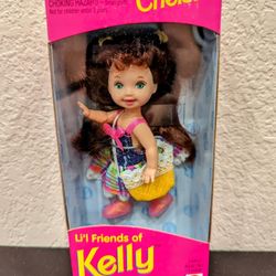 Chelsie Doll Spring Dress Li'l Friends of Kelly Baby Sister of Barbie 1995 NIB 14852 Vintage Mattel Redhead