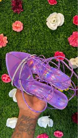 Purple Pointed toe heel