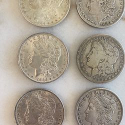Morgan Dollars (10 Ea), Excellent Condition