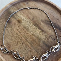 Vintage Sterling Silver Necklace 