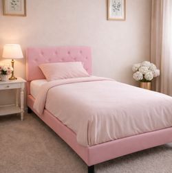 Twin bed frame comes with a free mattress