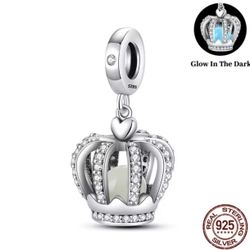 Crown Charm Dangle With Glow In The Dark Feature 