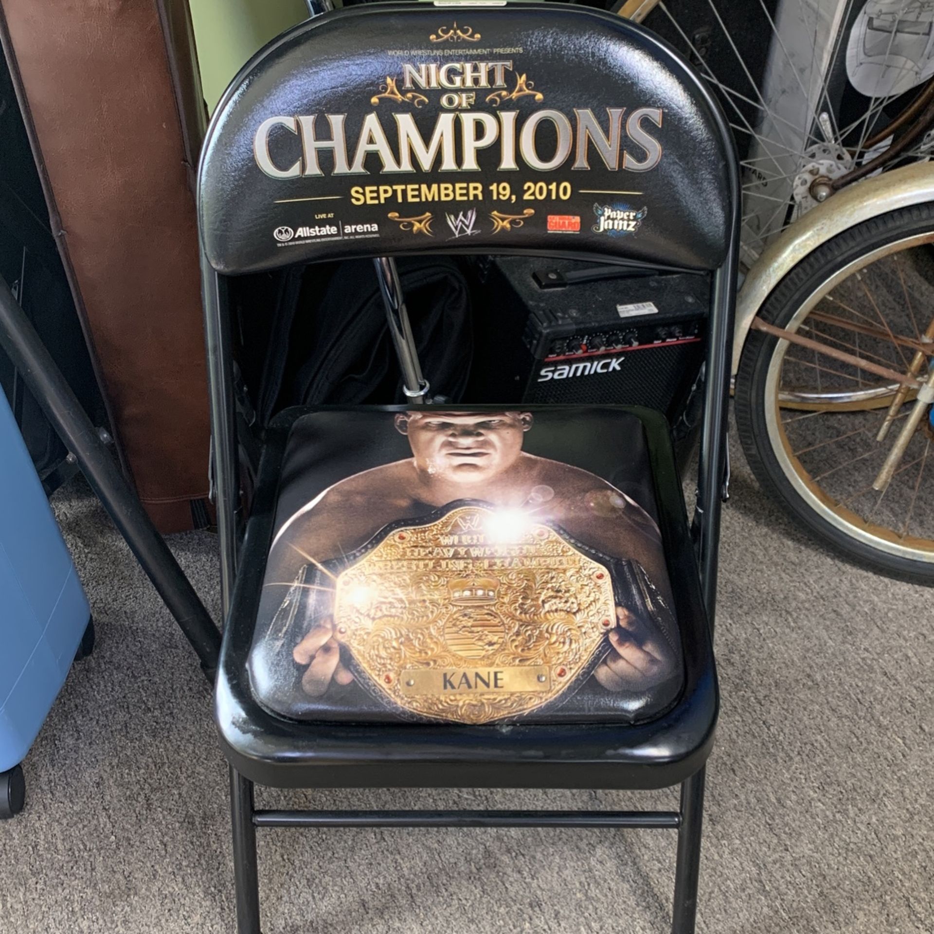 WWE Kane Night Of Champions Allstate Arena Padded Chair