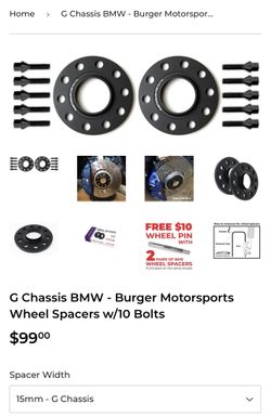 BMW Wheel Spacers G Chassis (Brand New)