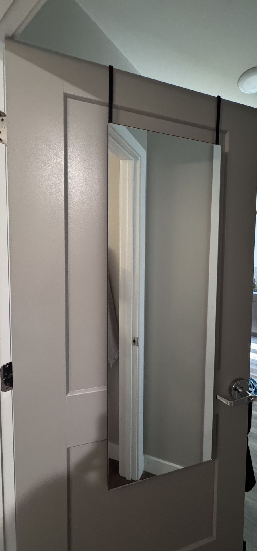 Amazon Hasipu Door Mirror Full Length Full Body Over The Door Hanging Wall Mounted Square Black