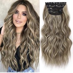20 inch 4 pieces 11 clips thick hairpieces hair extension