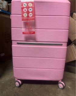 4-Piece Hardshell Luggage Set with TSA Locks, Expandable Suitcases and Silent Spinner Wheels - Vibrant Colors for Easy Identification (14/20/24/28 Inc