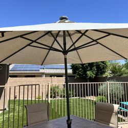 9ft Solar LED Outdoor Umbrella