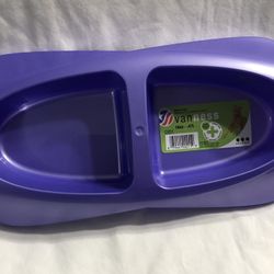 Van Ness Purple cat lightweight double Dish. 16oz