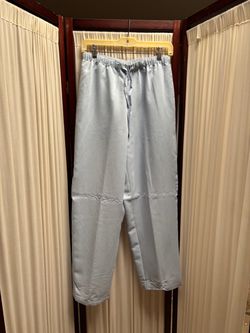 Light Blue Satin Pants