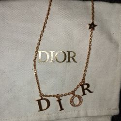 Vintage Rose Gold Dior Revolution Necklace 