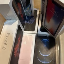 Box Of Old Apple iPhone Boxes Only 