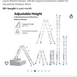 Brand new 17 foot adjustable ladder telescope $100