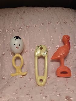 Vintage Baby Rattles. Rare Finds.