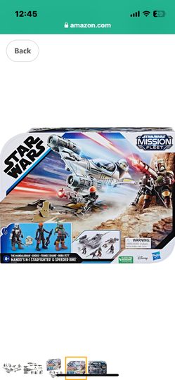 MANDO'S N-1 STARFIGHTER SPEEDER BIKE ASSAULT CANNON SET STAR WARS MISSION FLEET