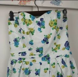 NWT  Davids Bridal Strapless Floral Dress