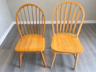 Wood chairs