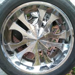 Tires off an F150 Truck Wheels and Rims if interested contact Sam @ {contact info removed}