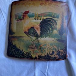 Metal Rooster Wall Hanging 